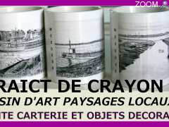 фотография de traict de crayon dessins d'art presqu'ile de Guérande et création d'objets déoration